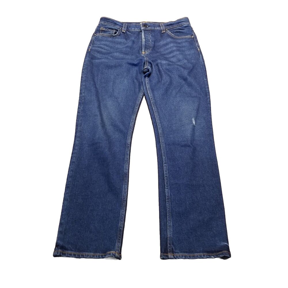 Askk NY Jeans Women Size 27 Straight Leg Stretch Denim Button Fly USA (30x27.5)